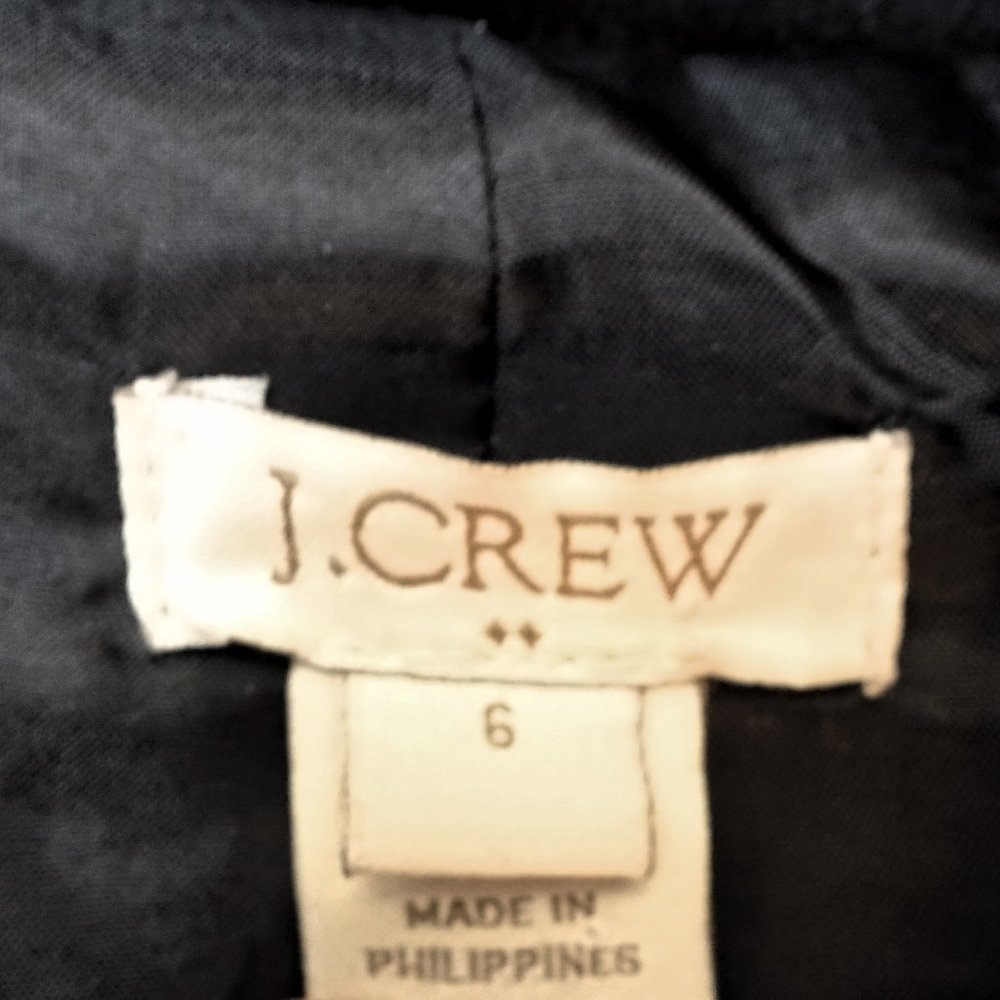 J. Crew Black Wool Blend Zip Coat - Picture 8 of 9